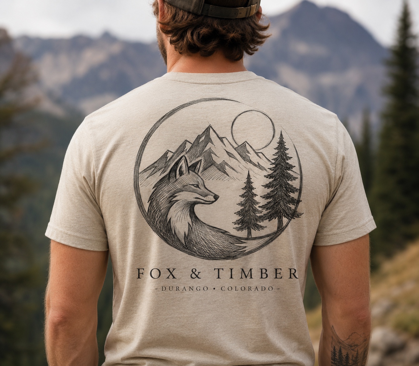 Fox & Timber brand concept on apparel